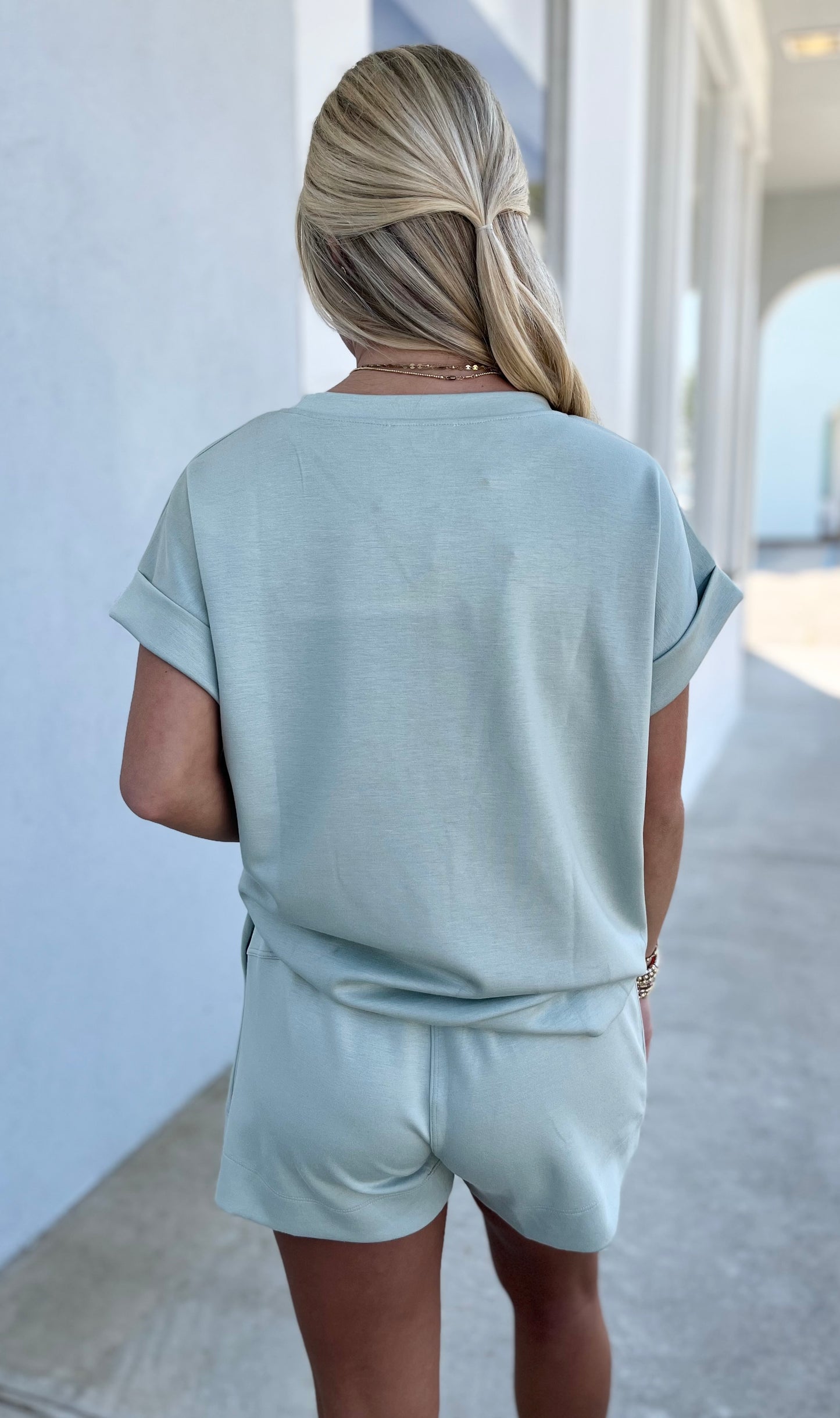 Scuba Top , Lt Slate