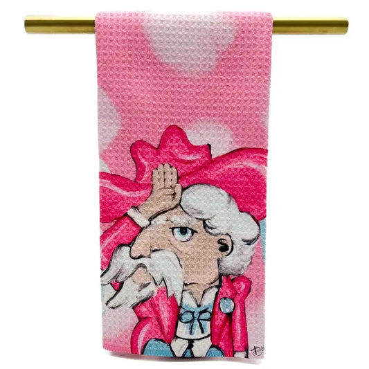 Pink Colonel Rebel Tea Towel