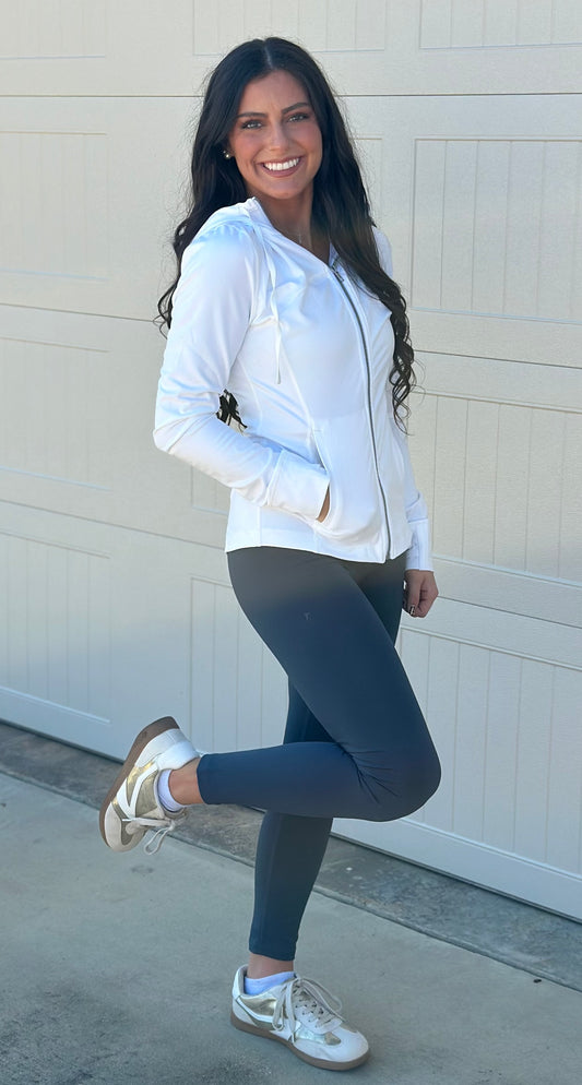 Performance Active Wear Jacket, White