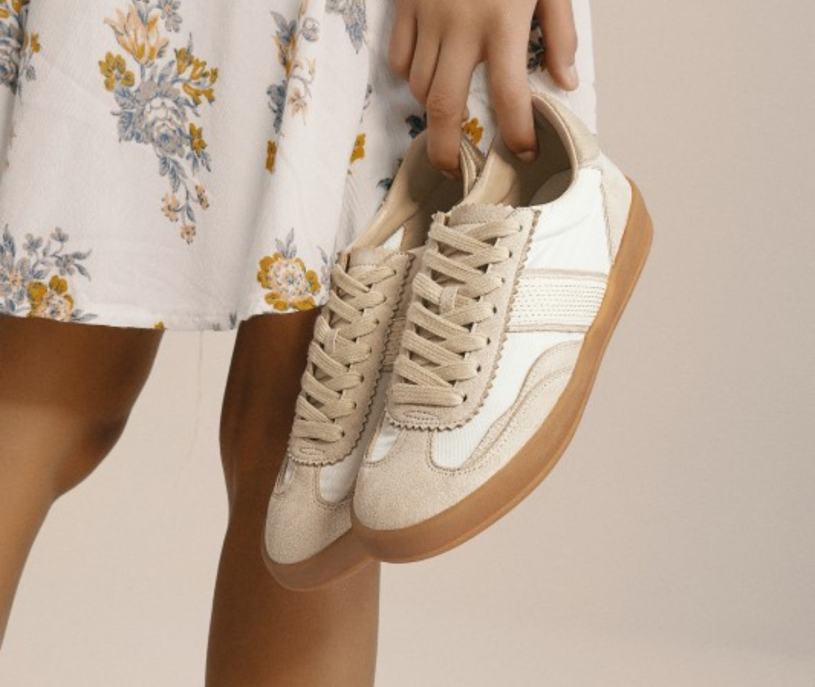 Dixie Beige Gold Sneakers