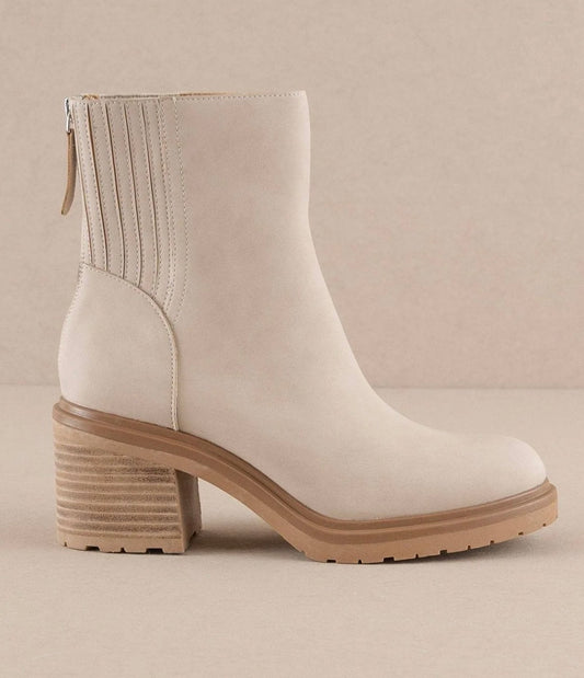 The Megan Light Grey Booties