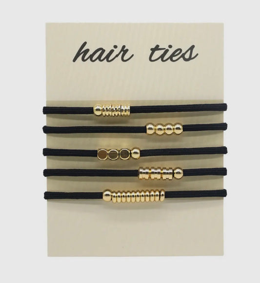 Braided Bohemian Hair Scrunchies, Black