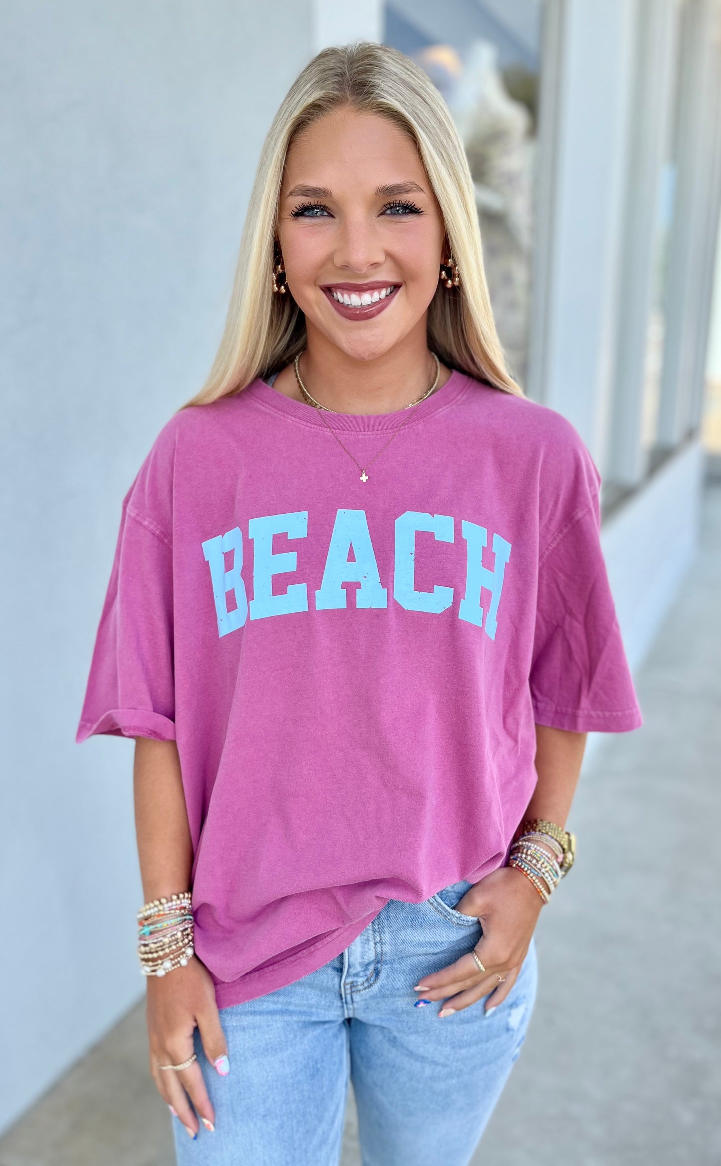 Beach Graphic Boyfriend Tee