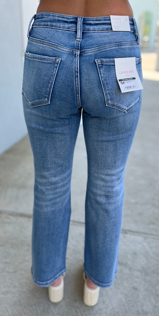 Embelia High Rise Crop Straight