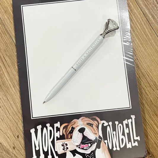 More Cowbell Bulldog Notepad