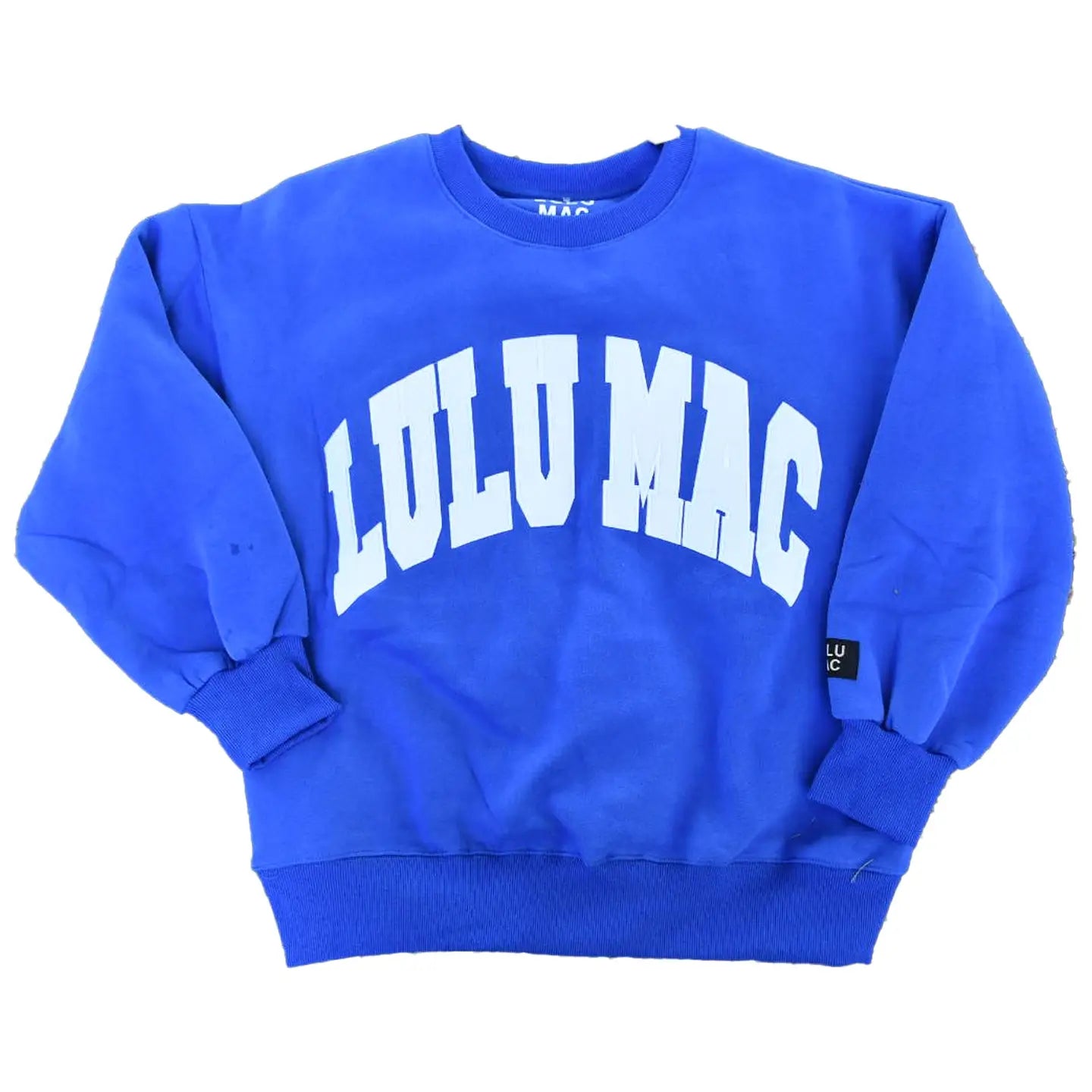 Stitch Lulu Mac Sweatshirt, Royal/White