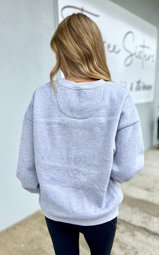 LULU Mac Sweatshirt , Light Grey