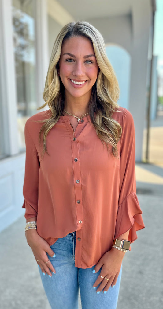 Rosewood Button Down Blouse