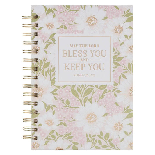 Journal Spirit Pink Floral Bless You And Keep You