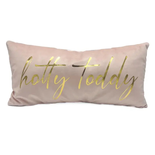 Sweet Pink Velvet Hotty Toddy Pillow