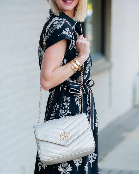 Mia Crossbody Bag, Pearl VQ