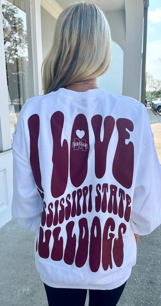 Love Team Sweatshirt , MS State