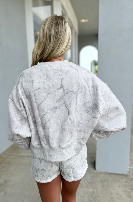 Gray Camo Lounge Short