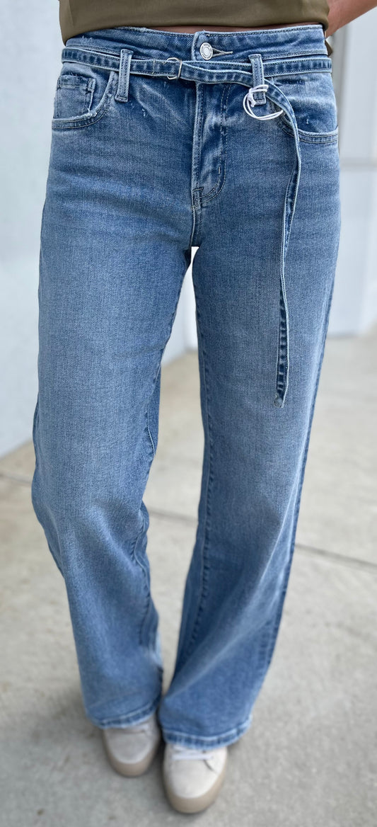 High Rise Wide Leg Jean