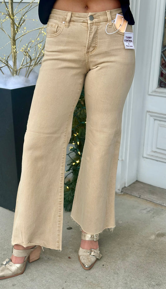 Latte Tummy Control Mid Rise Pants