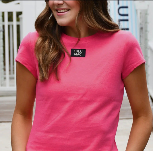 Baby Doll Lulu Mac Top , Hot Pink