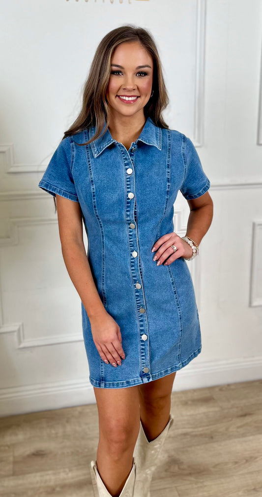 Denim Mini Dress