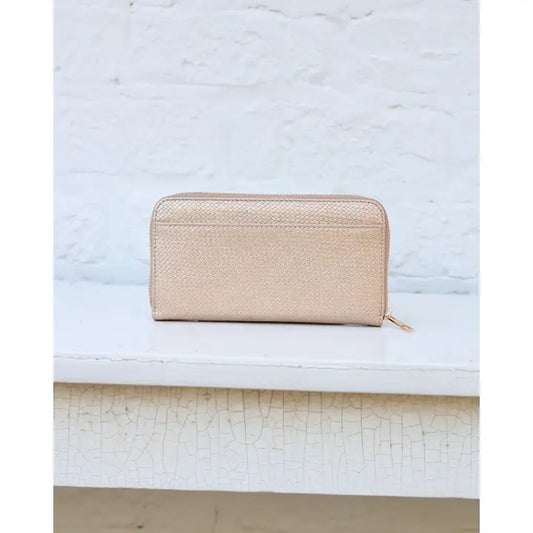 Penelope Wallet, Woven Gold