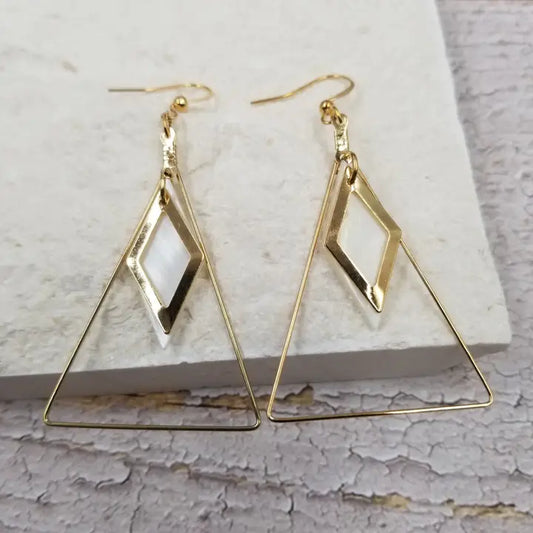 Triangle Double Earrings