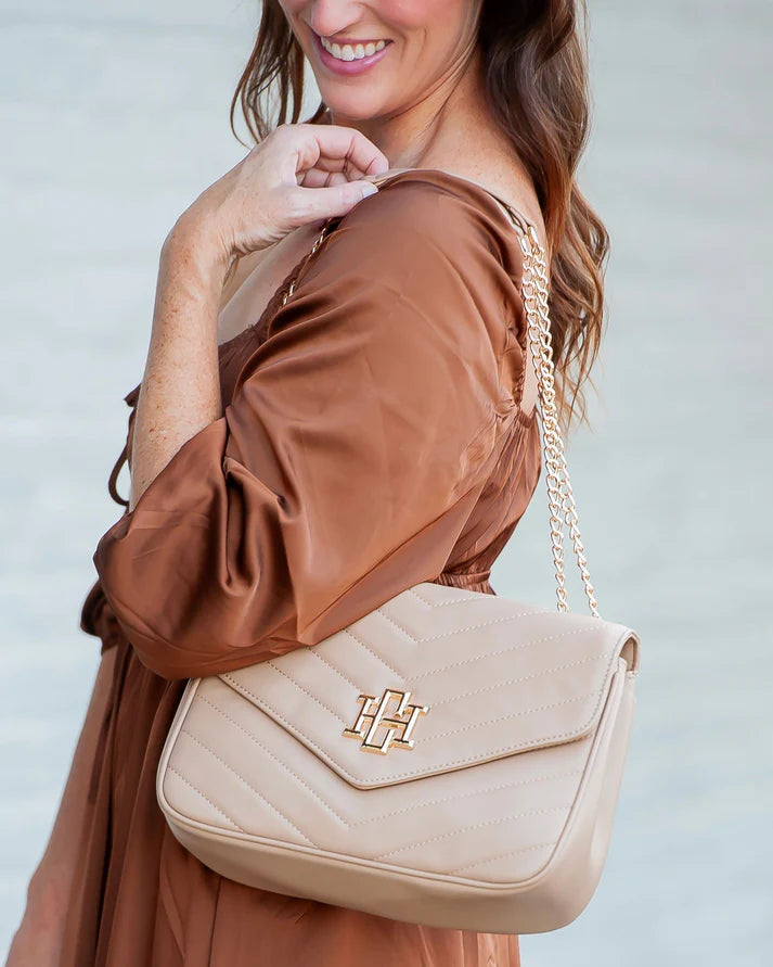 Mia Crossbody Bag, Latte VQ