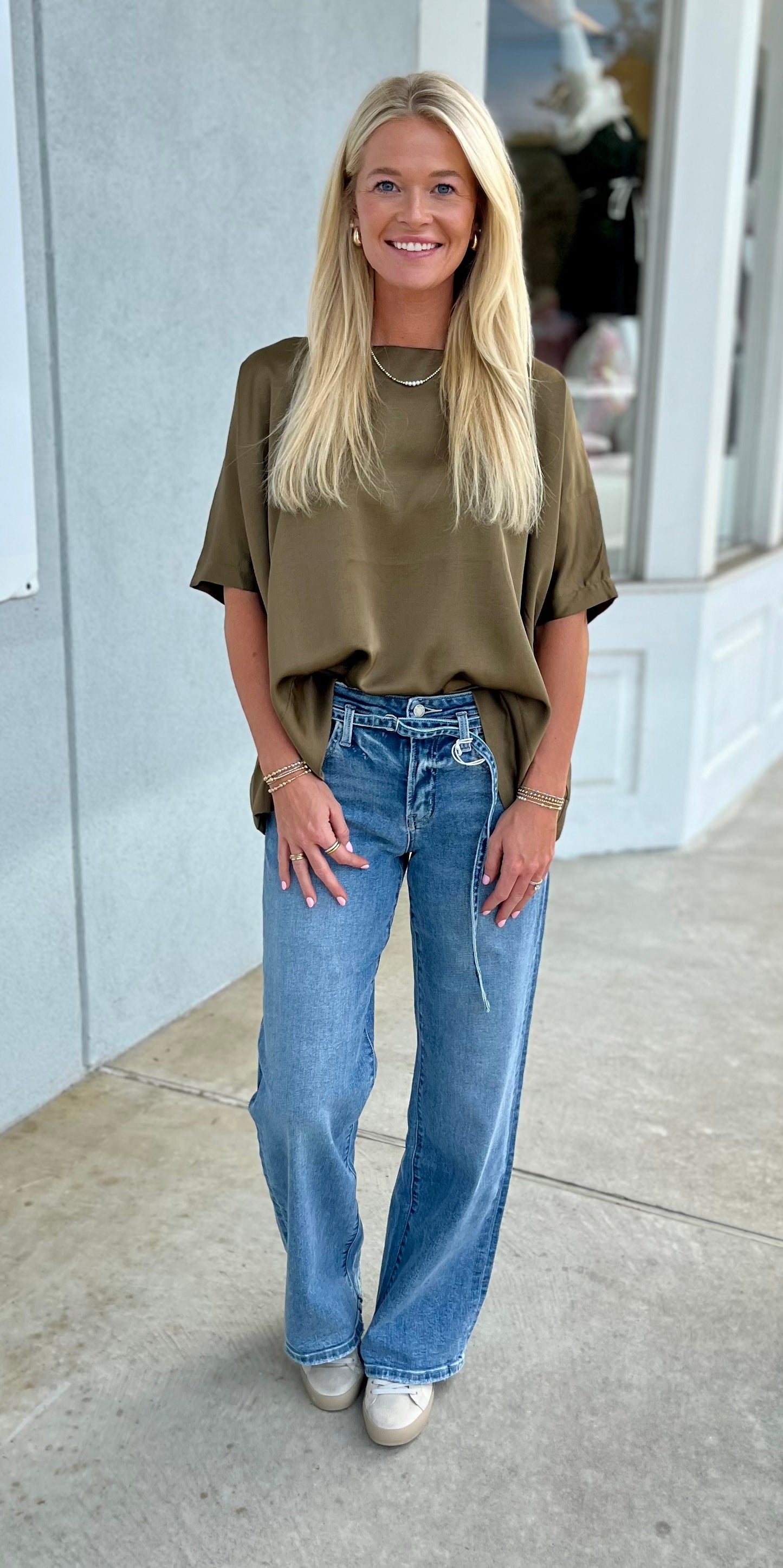 High Rise Wide Leg Jean