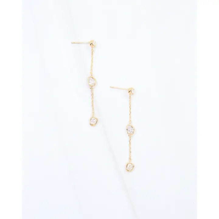 Macey CZ Dangle Earrings