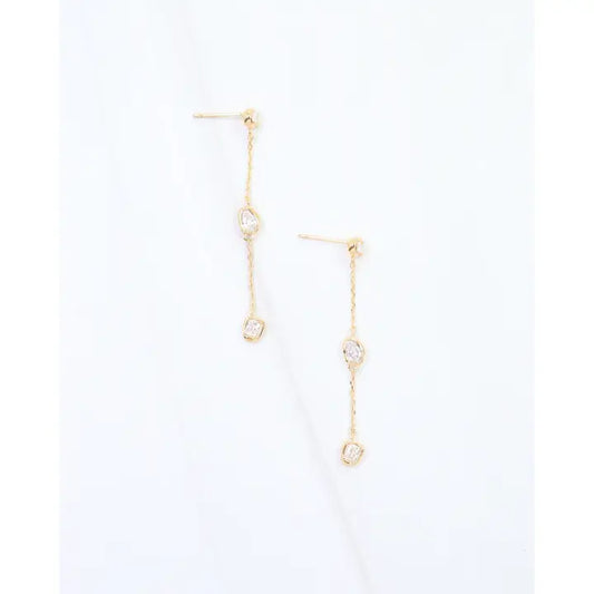 Macey CZ Dangle Earrings