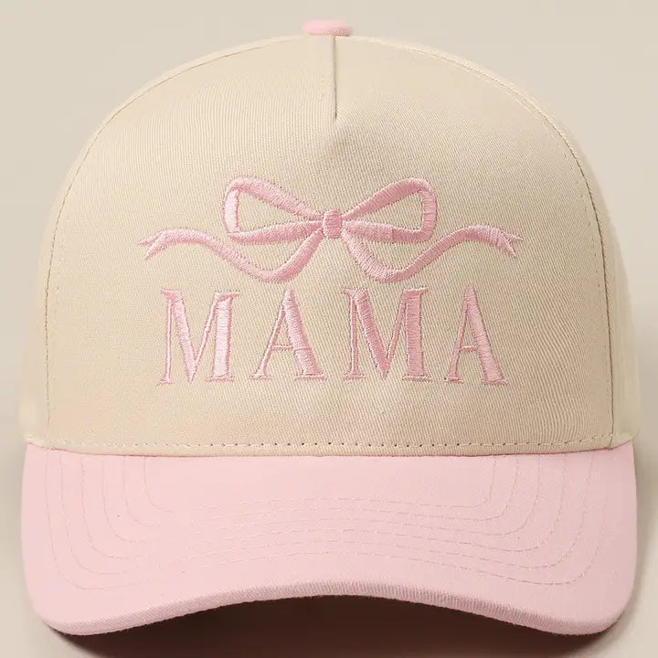 Embroidery Hat , Mama Ribbon