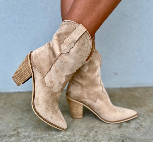 Beige Brooklyn Boots