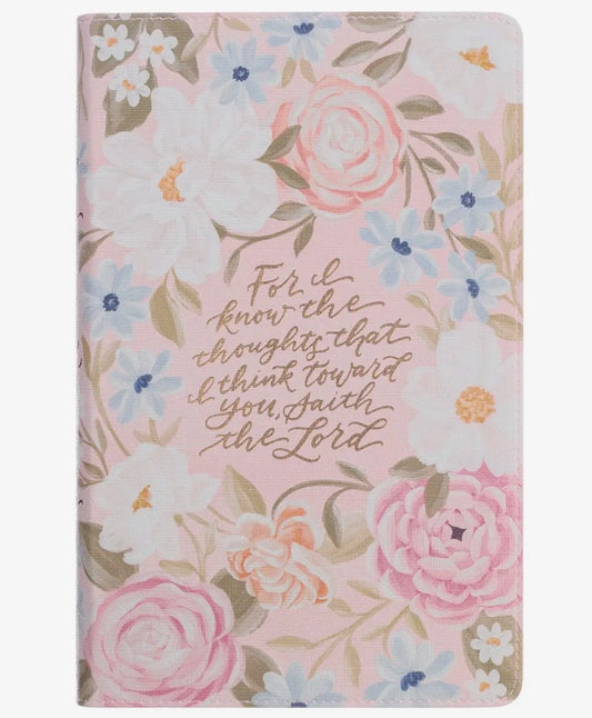 KJV Faux Leather Floral Bible