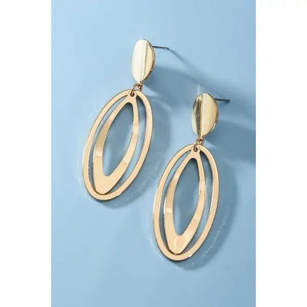 Double Tear Drop Earrings