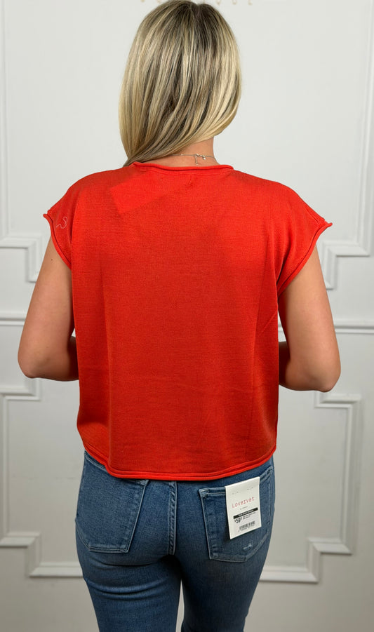 Poppy Rolled Hem Knit Sweater