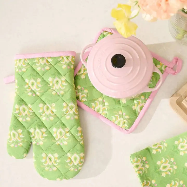 Rosemary Meadow Oven Mitt and Pot Holder