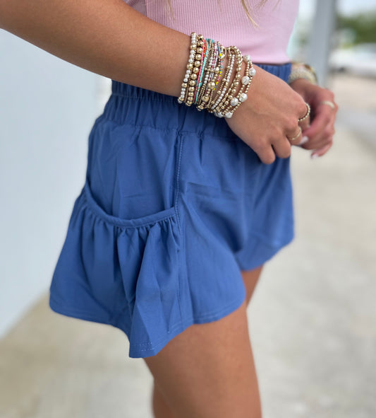 Chic Breeze Shorts , Blue 25