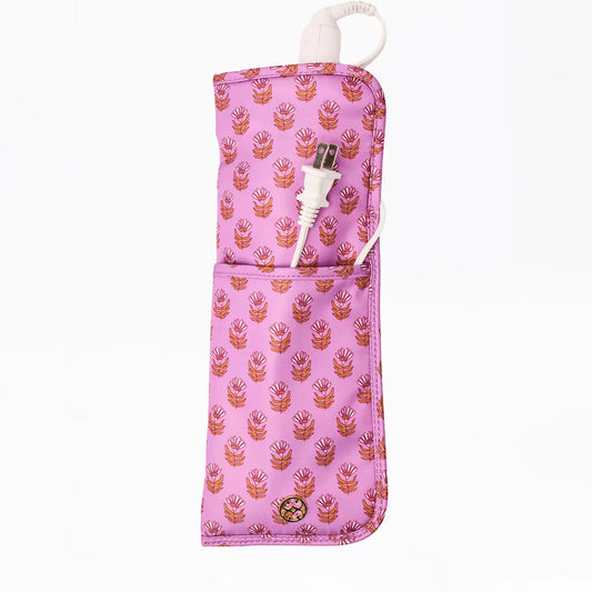 Hot Tools Cover, Pink Floral Block