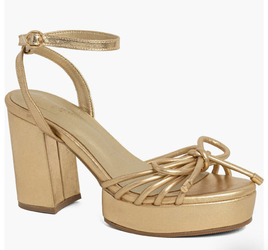 Edith Gold Knot Heel