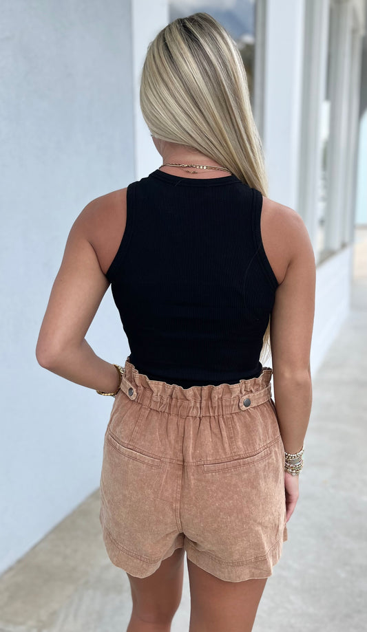 Clay Mineral Washed Shorts