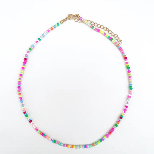 Rainbow Sprinkles Bead Necklace