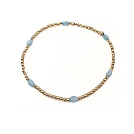 Aspen Bracelet 6.5", Pale Turquoise