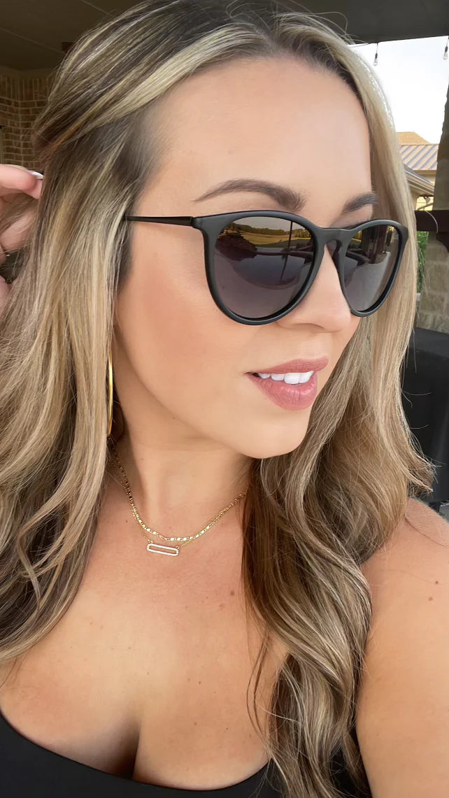 Midnight Black Ombre Sunglasses