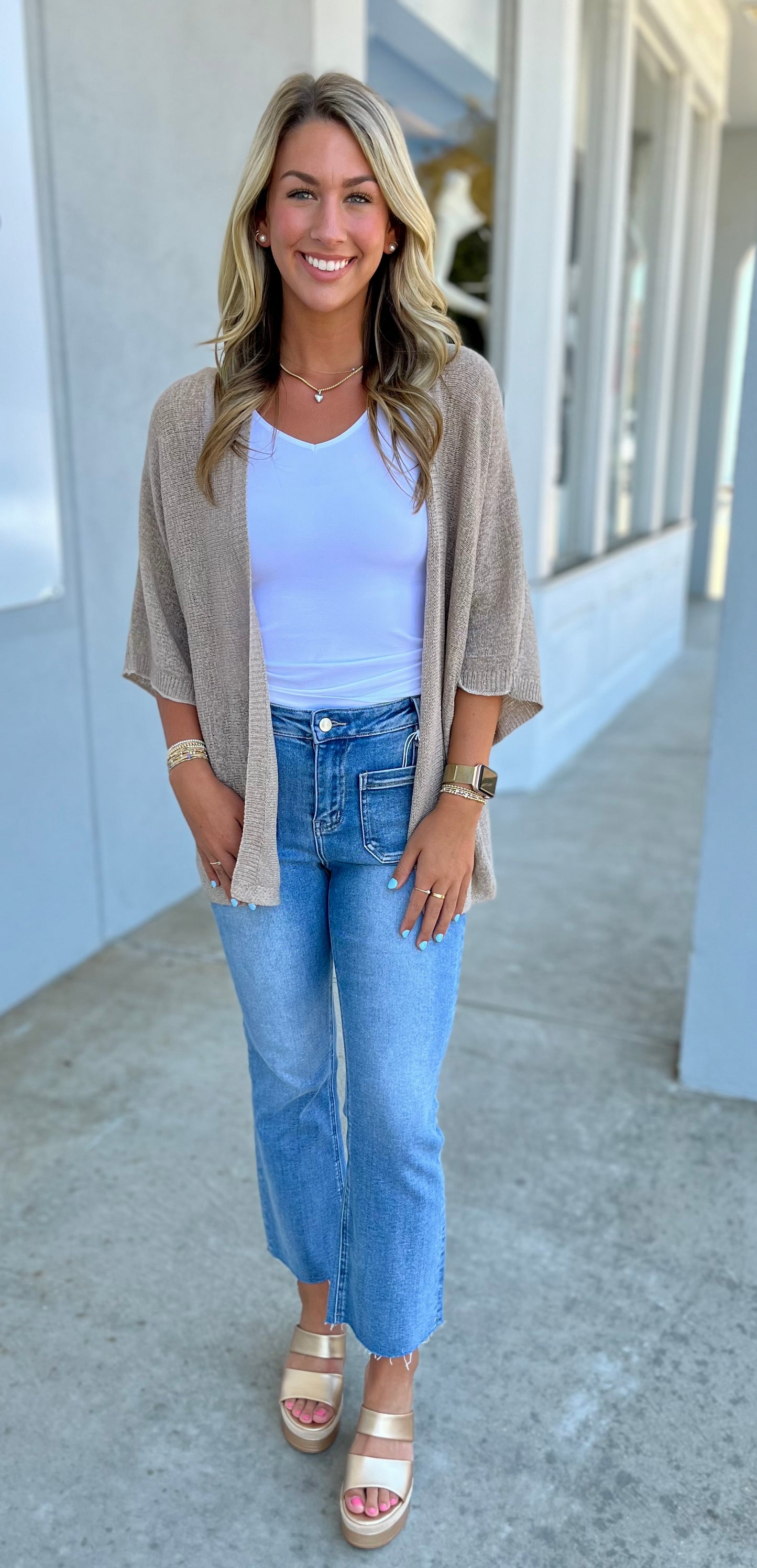 Oatmeal Kimono Cardigan