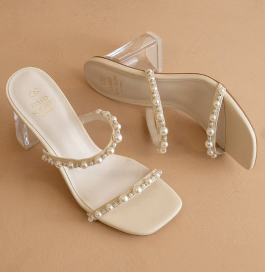 Strappy Pearl Heels