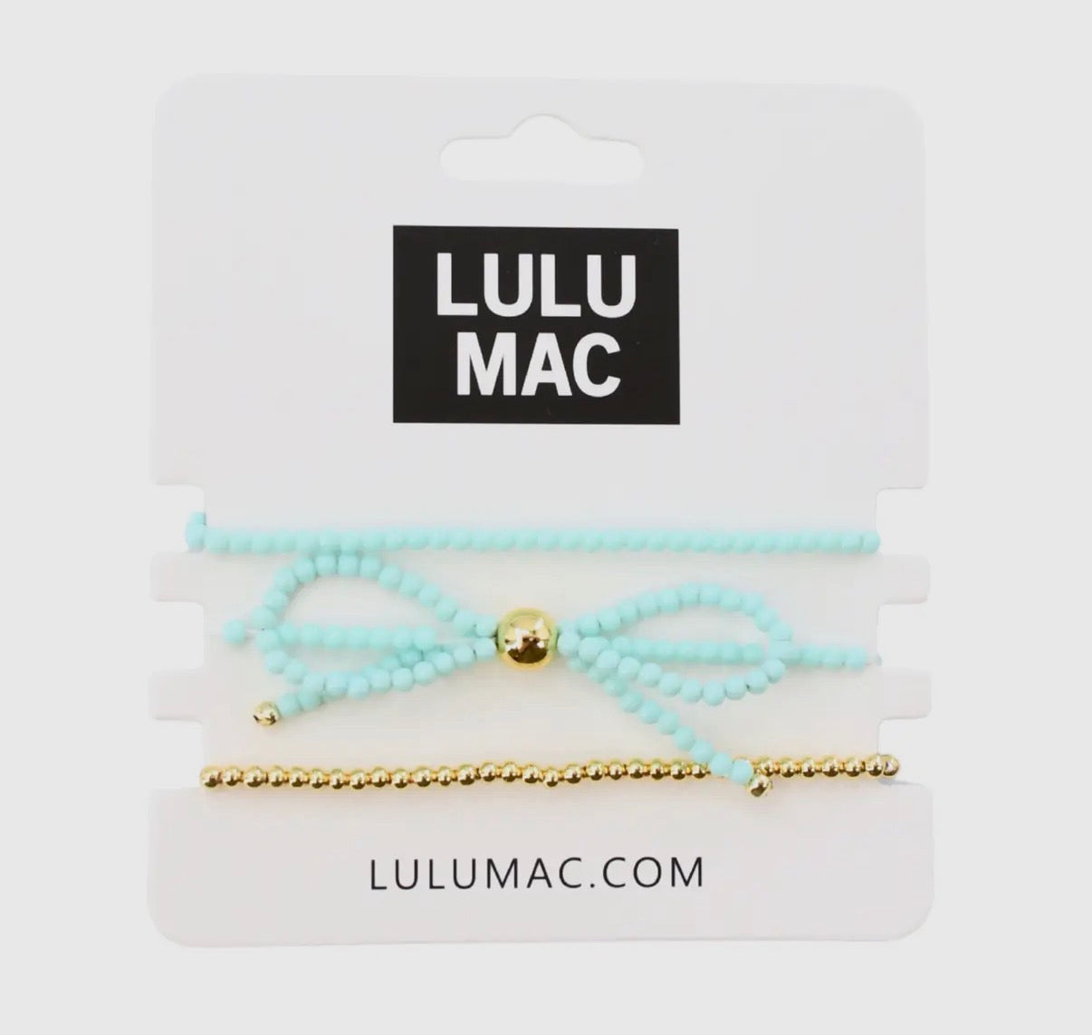 Bow Mint LULU MAC Bracelet Set