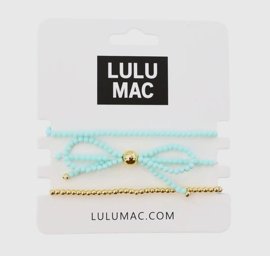 Bow Mint LULU MAC Bracelet Set