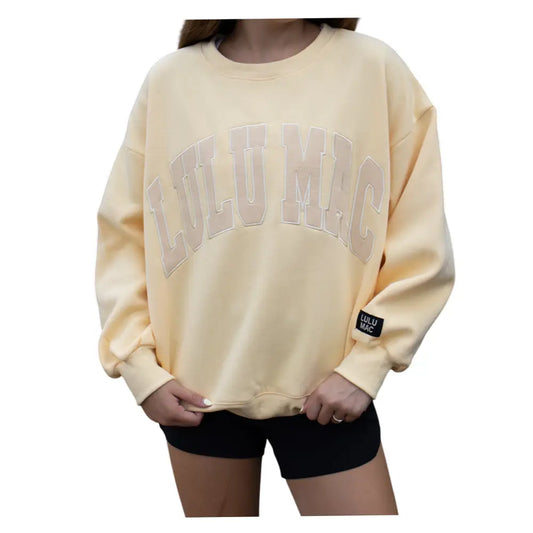Butter Monogram LuluMac Sweatshirt