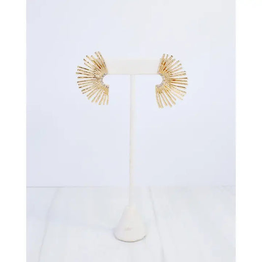 Amarie Fan Post Earrings