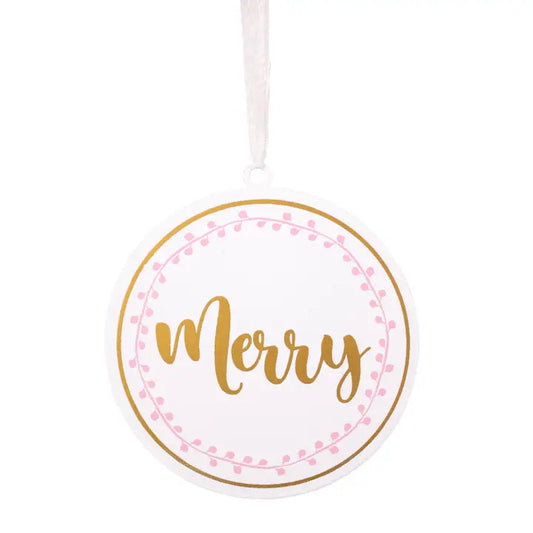 Merry Script Ornament