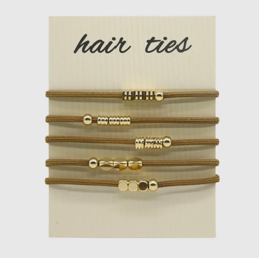 Braided Bohemian Hair Scrunchies, Mocha