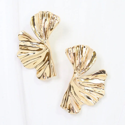 Manhattan Twisted Fan Drop Earrings