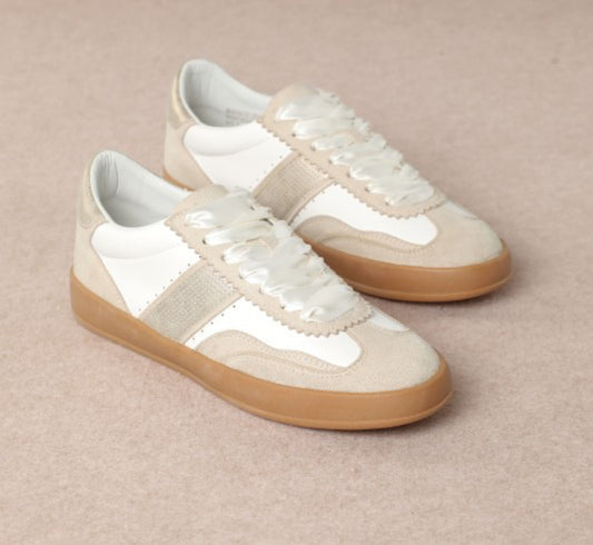 Dixie Beige Gold Sneakers